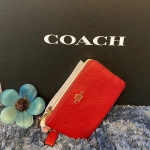 NWT Double Sided Coach Wristlet
